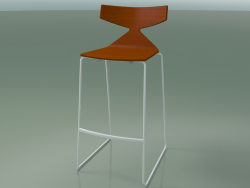 Tabouret de bar empilable 3704 (Orange, V12)