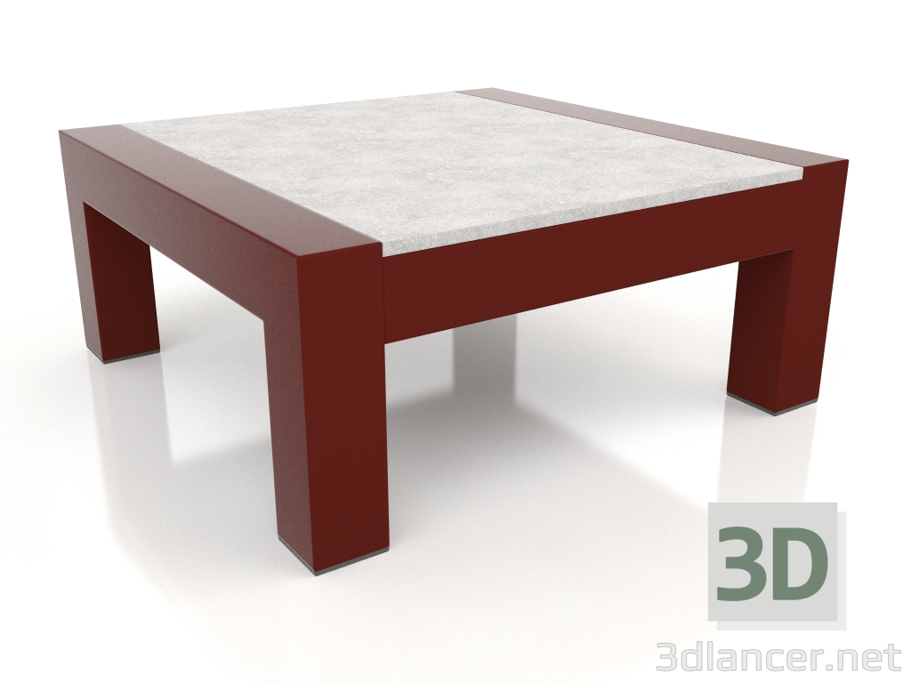 3d model Mesa auxiliar (Rojo vino, DEKTON Kreta) - vista previa