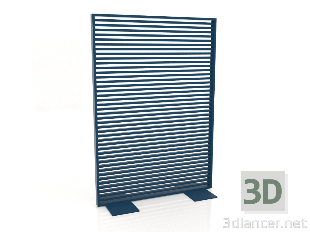 3d model Mampara de aluminio 120x170 (Gris azul) - vista previa