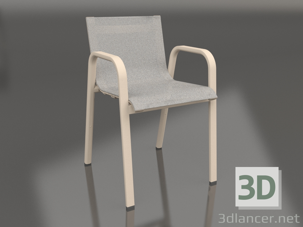 modèle 3D Chaise de salle à manger (Sable) - preview