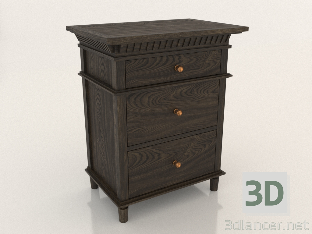 3d model Cómoda (1 sección) - vista previa