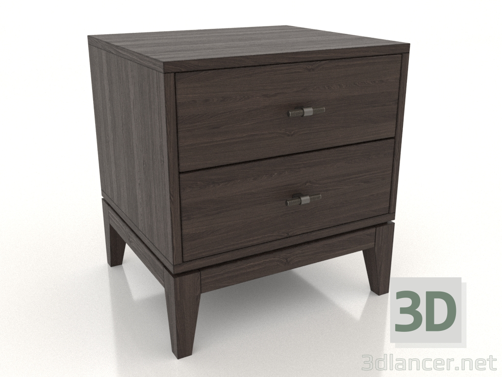 3d model Bedside table STAND 450 mm (ash walnut) - preview