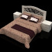 Cama de diseño floral con cabecera Mobax-5198844 3D modelo Compro - render