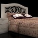 Cama de diseño floral con cabecera Mobax-5198844 3D modelo Compro - render