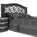 Cama de diseño floral con cabecera Mobax-5198844 3D modelo Compro - render