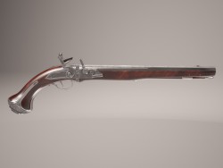 Кремниевый пистоль. Flintlock pistol.