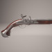 3d Кремниевый пистоль. Flintlock pistol. модель купить - ракурс