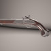 3d Кремниевый пистоль. Flintlock pistol. модель купить - ракурс