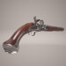 3d Кремниевый пистоль. Flintlock pistol. модель купить - ракурс