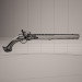 3d Кремниевый пистоль. Flintlock pistol. модель купить - ракурс