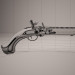 3d Кремниевый пистоль. Flintlock pistol. модель купить - ракурс