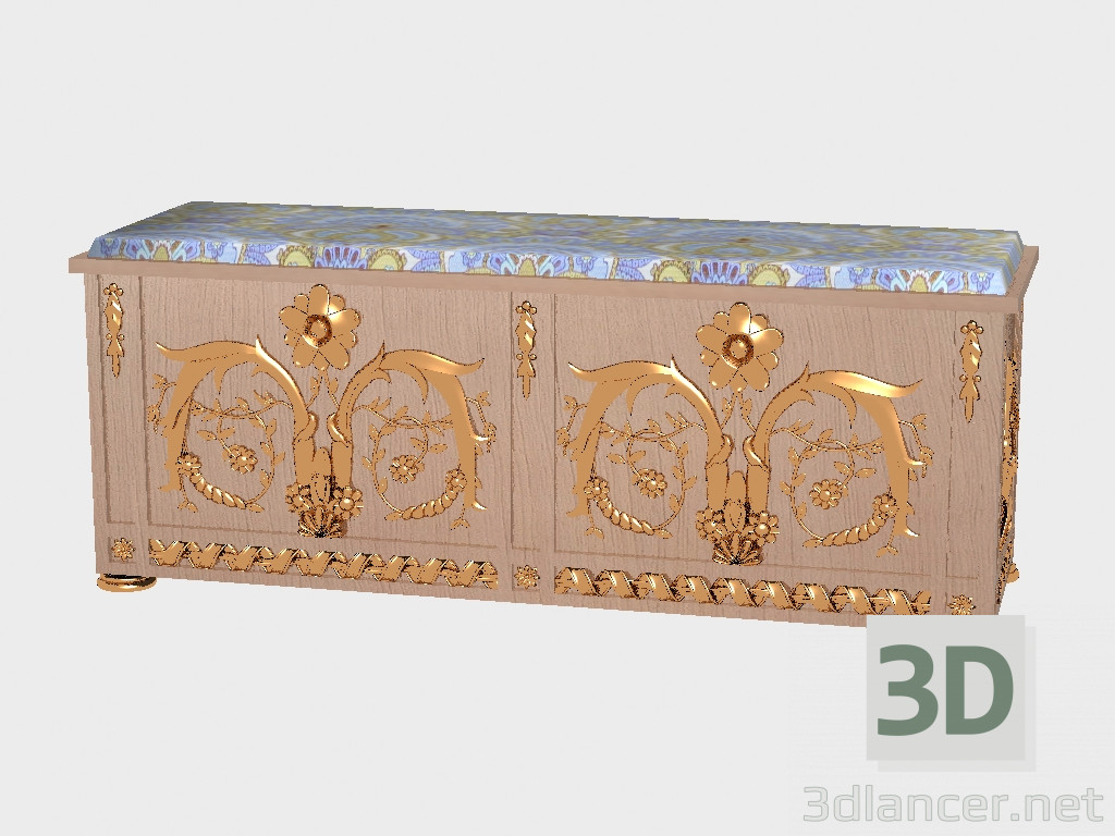 3d model Chest bedside - preview