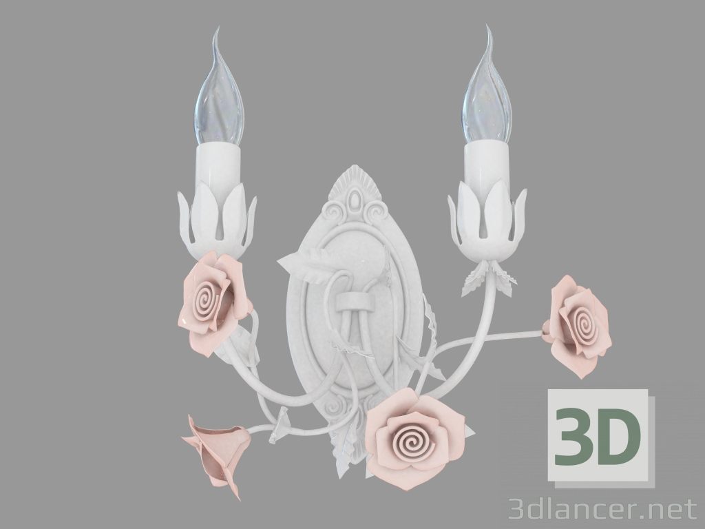 Modelo 3d Sconce com a decoração (W110165 2) - preview