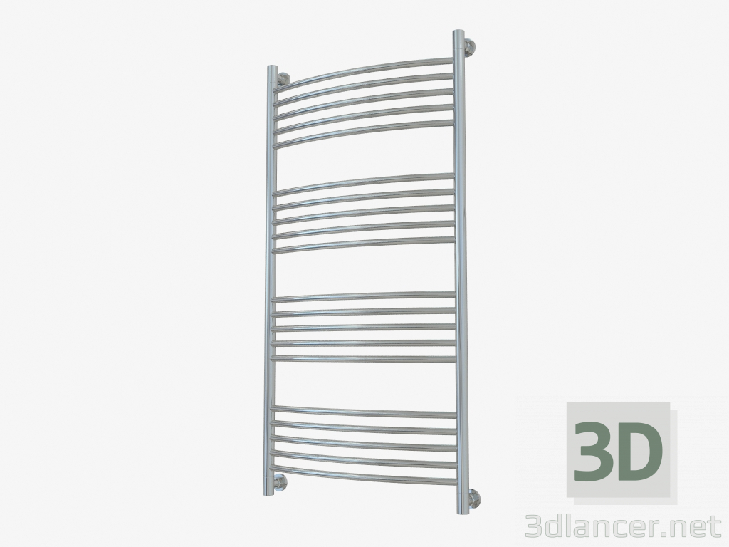 3d model Toallero calefactado Bohemia + curvado (1200x600) - vista previa