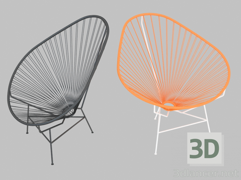 modèle 3D Chaise Acapulco - preview