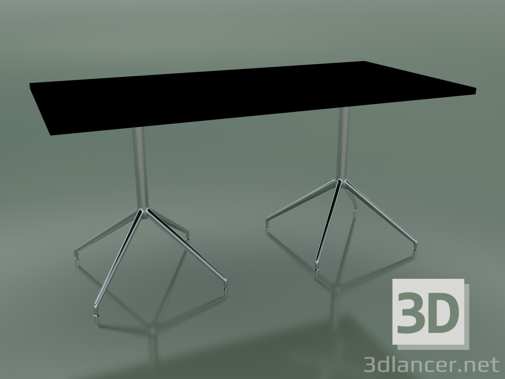 3d model Mesa rectangular con una base doble 5705, 5722 (H 74 - 79x179 cm, negro, LU1) - vista previa