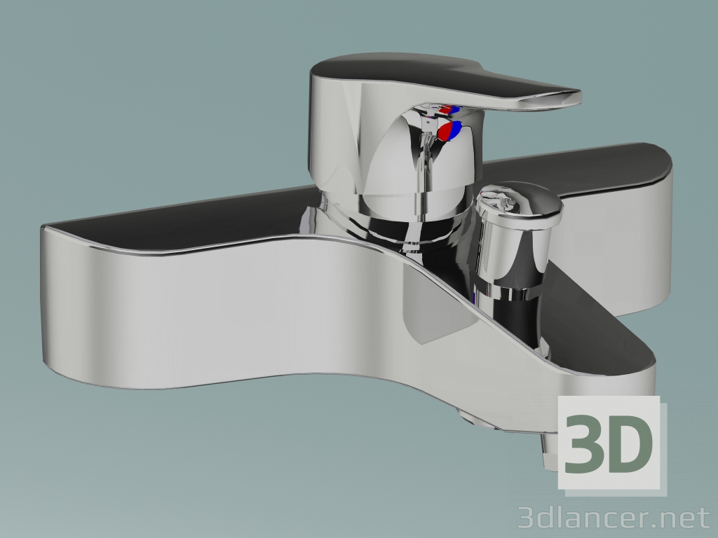 3d модель Змішувач для ванни Nautic з однією ручкою (GB41214023) – превью