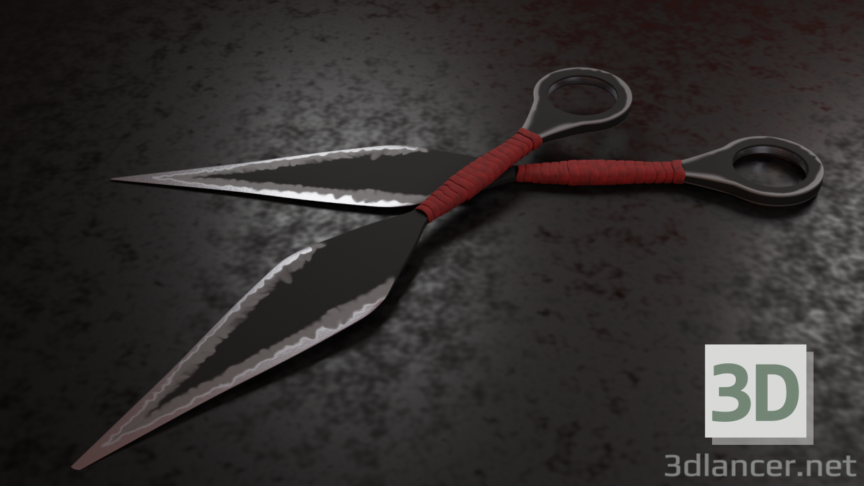 3d Throwing Knife model buy - render