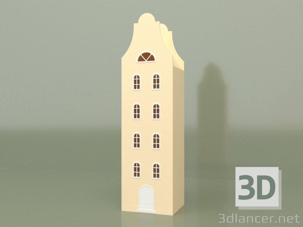 3d model Armario-lodge ASH-4XL (Crema) - vista previa