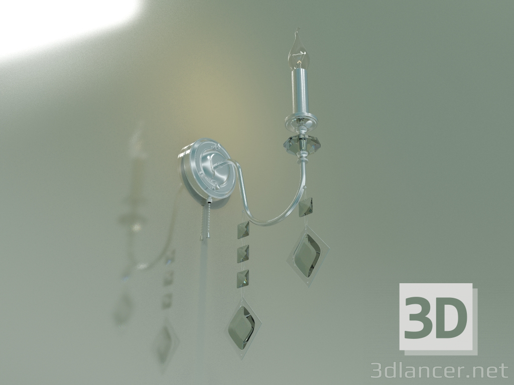 3d model Aplique Telao 10110-1 (cromo-cristal ahumado) - vista previa