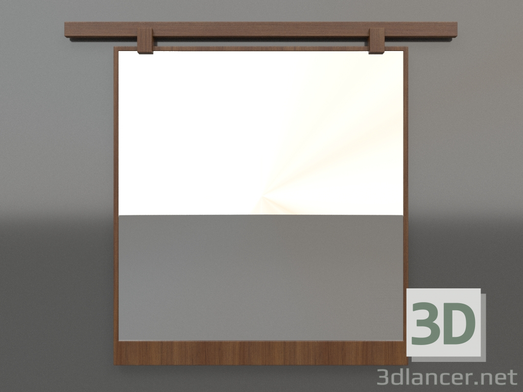 modèle 3D Miroir ZL 13 (800х700, bois brun clair) - preview