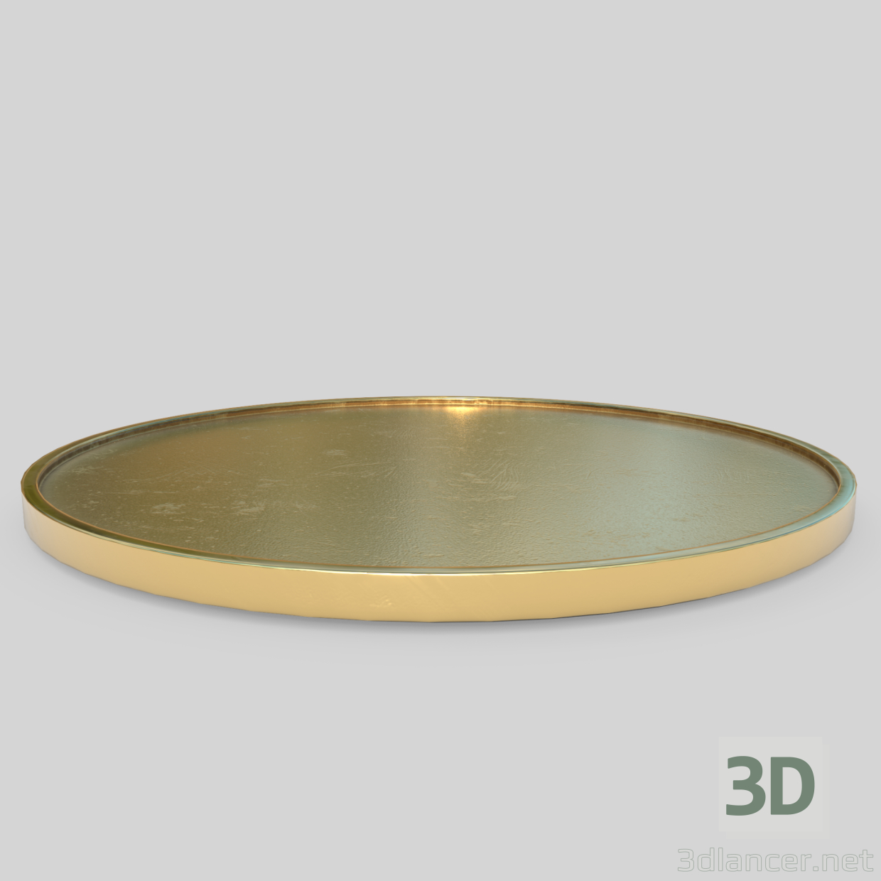 3d model moneda de oro sencilla - vista previa