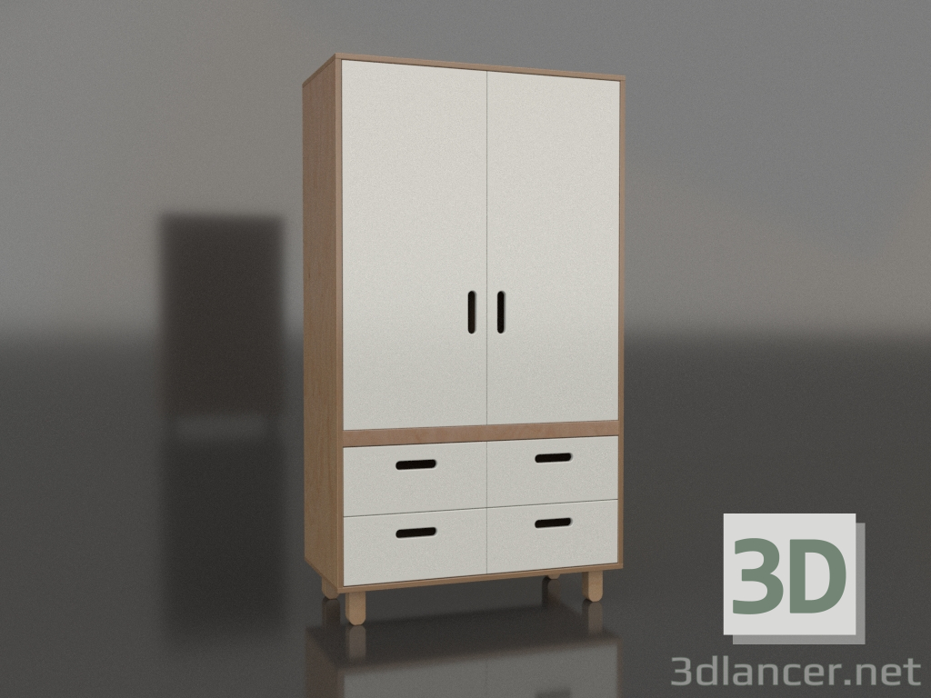 modèle 3D Armoire fermée TUNE HA (WHTHAA) - preview