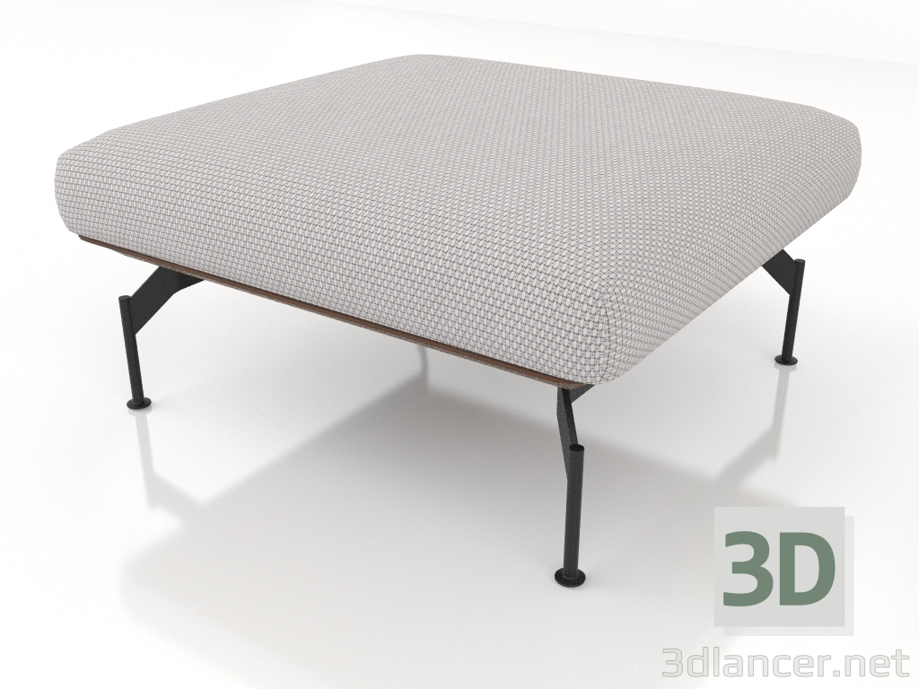 modello 3D Pouf (rivestimento in pelle all'esterno) - anteprima