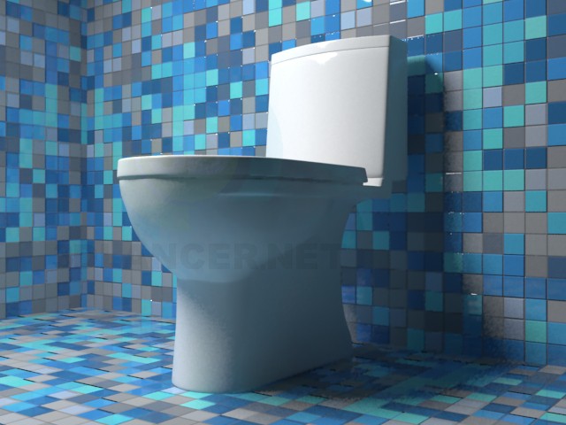 3d model toilet Sanita Luxe model NEXT - preview