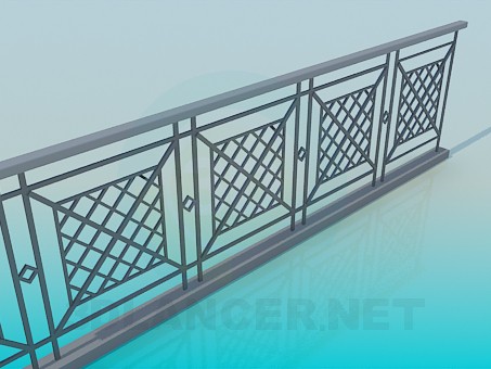 modèle 3D Balustrade - preview