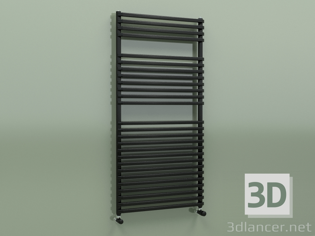 3d model Towel rail NET (1200x600, Black - RAL 9005) - preview