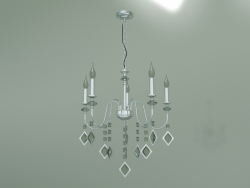 Lustre suspendu Telao 10110-5 (chrome-cristal fumé)