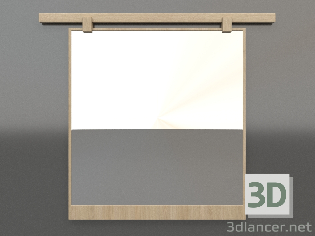 3d model Mirror ZL 13 (800х700, wood white) - preview