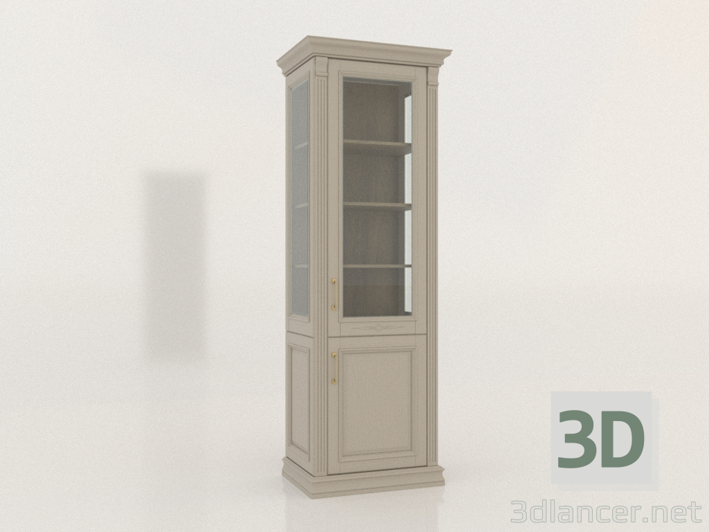 3d model One-door showcase (Pastel) - preview