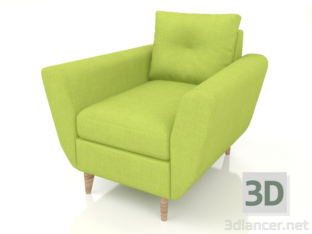 modello 3D Sedia domestica - anteprima