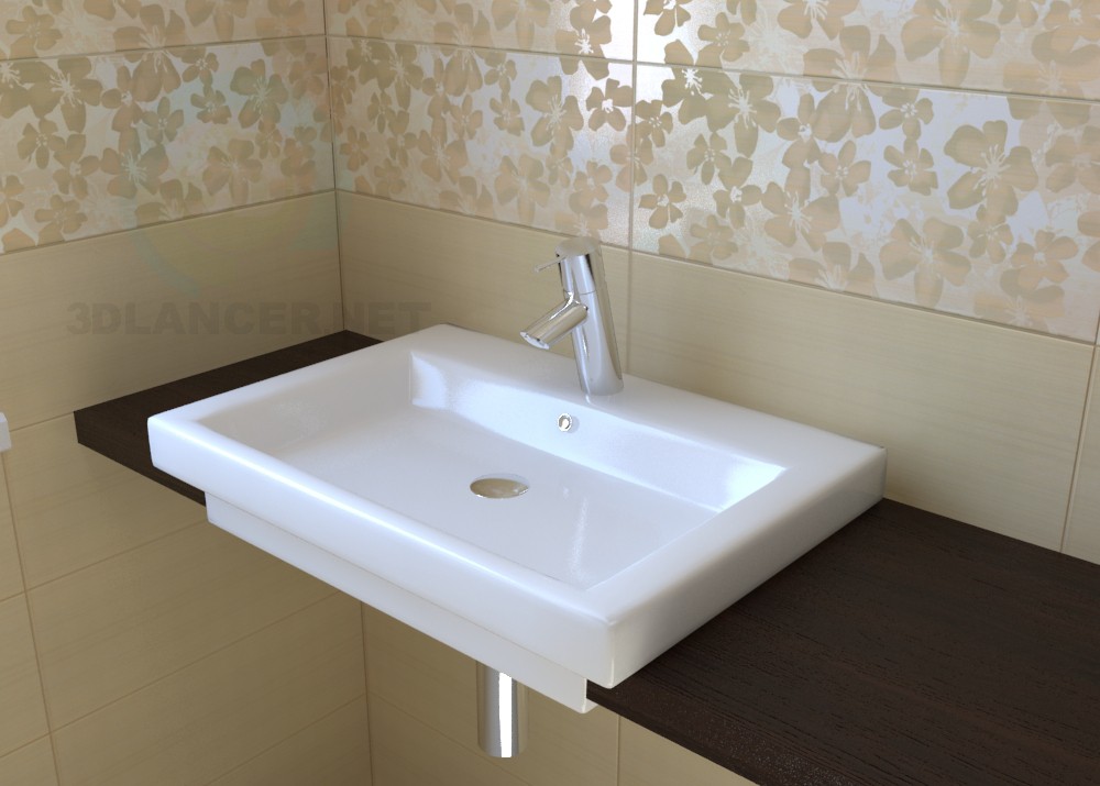 3D modeli Duravit 2 kat lavabo - önizleme