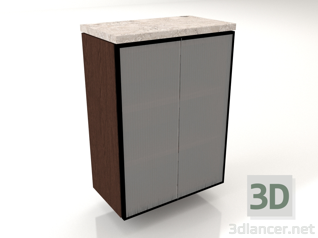 3d model Gabinete (estrecho) 60 cm (opción 2) - vista previa