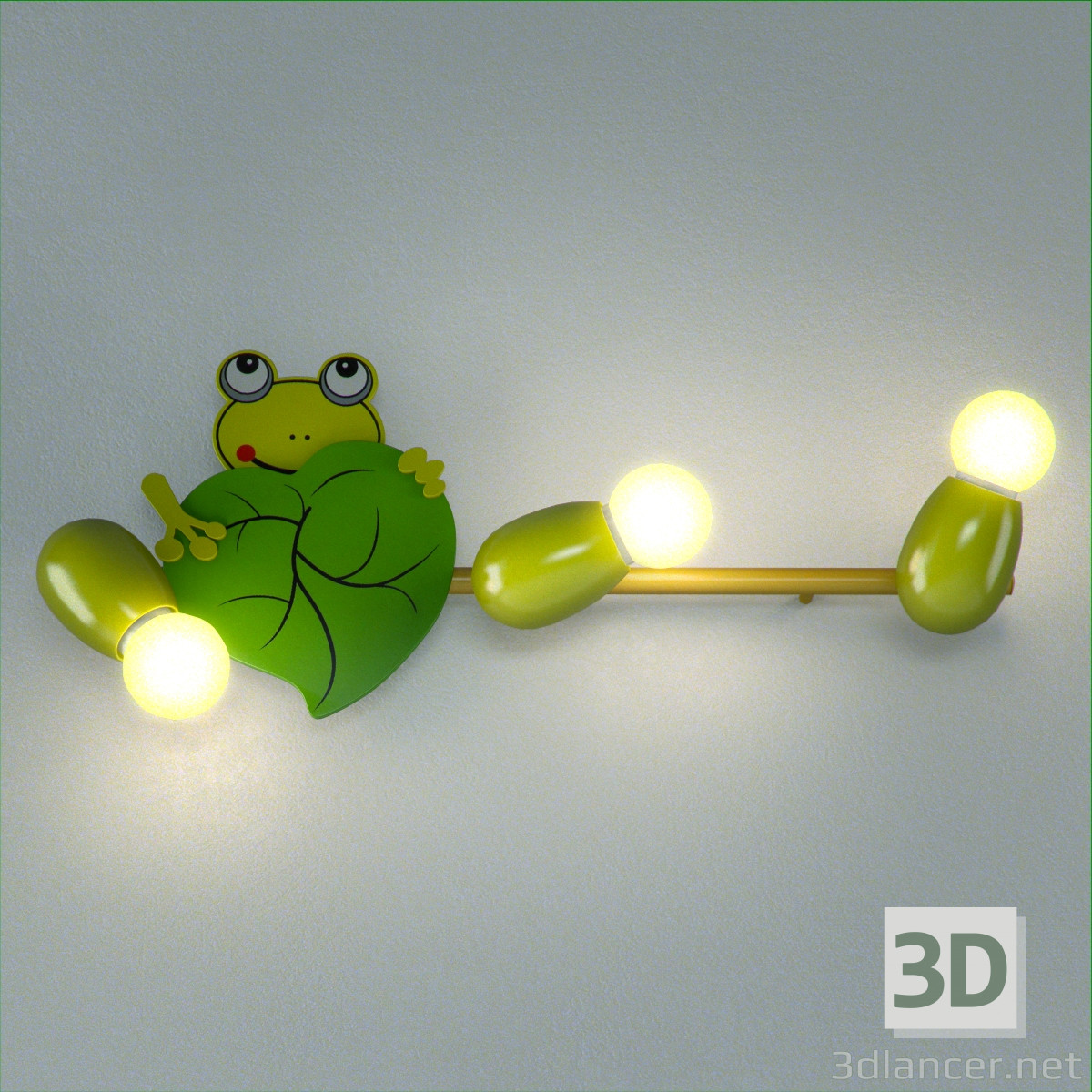 3D Modell Lampe Frog - Vorschau