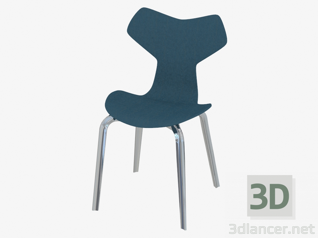 3d model Chair without upholstery with massive legs Grand Prix - preview