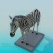 3D Modell Zebra - Vorschau