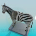 3D Modell Zebra - Vorschau