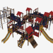 3d model Children's play complex (3901) - preview