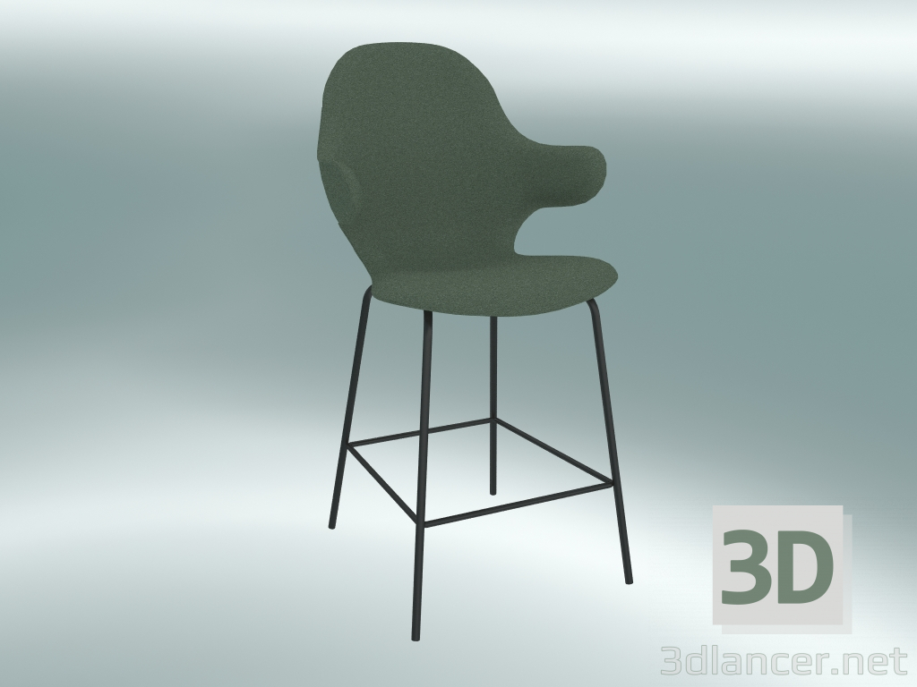 modello 3D Sgabello da bar Catch (JH16, 63x58 H 107cm, Divina - 944) - anteprima