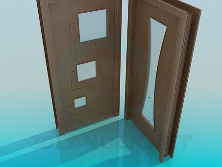 Modelo 3d Portas interiores - preview