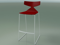 Tabouret de bar empilable 3704 (rouge, V12)