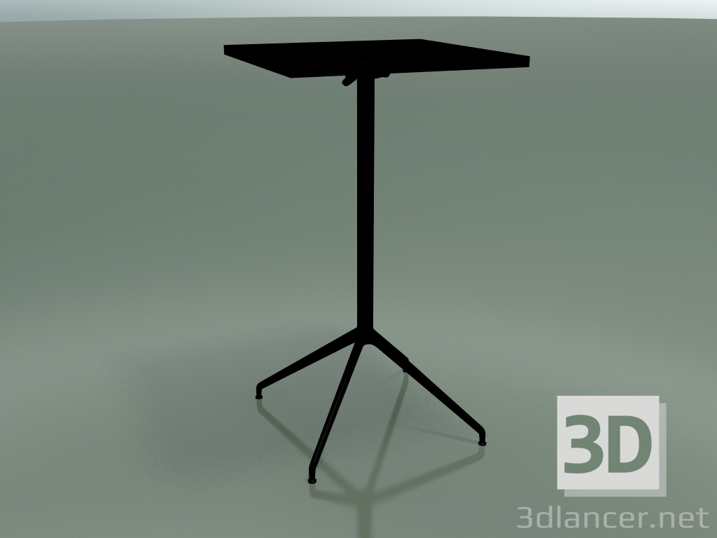 3D modeli Kare masa 5713, 5730 (H 105 - 59x59 cm, dağılmış, Siyah, V39) - önizleme