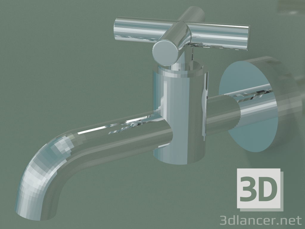 Modelo 3d Misturador de água fria montado na parede (30 010 892-000010) - preview