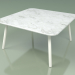 3d model Coffee table 011 (Metal Milk, Carrara Marble) - preview