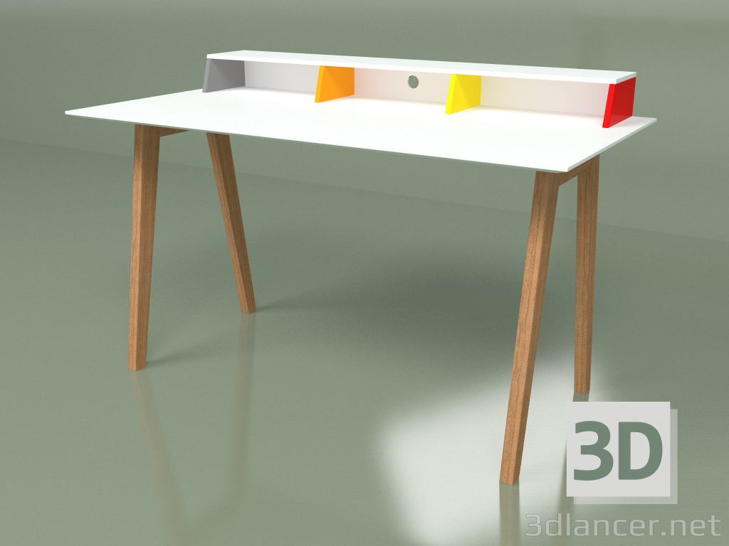 3d model Escritorio Aston (blanco) - vista previa