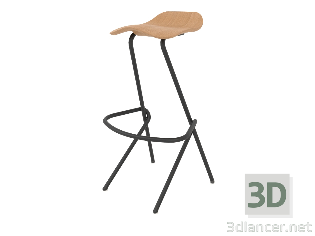 3d model Taburete de bar h84 - vista previa